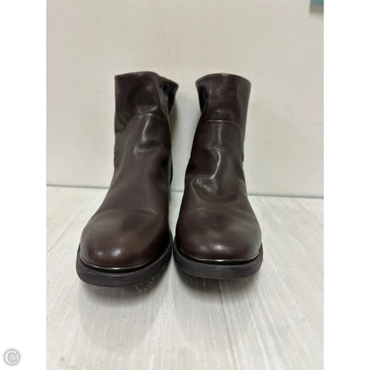 Boots Ankle Heels By Franco Sarto In Brown, Size: 11