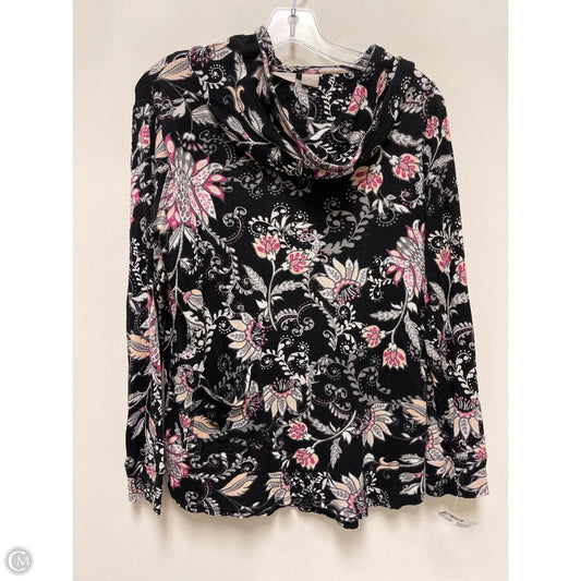 Top Long Sleeve By Chicos In Black & Purple, Size: M