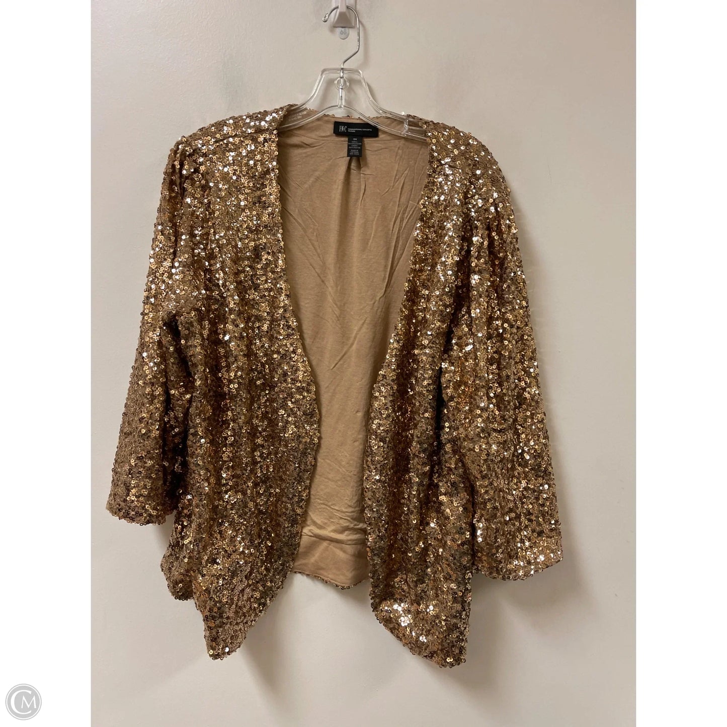 Blazer By Inc In Gold, Size: 3x