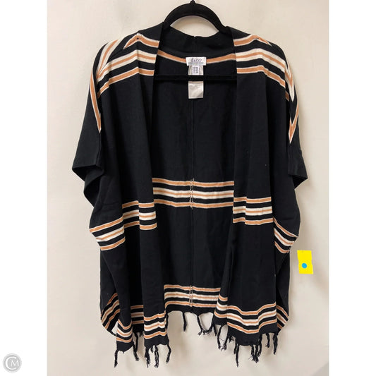 Sweater Cardigan By Denim And Co Qvc In Black, Size: S