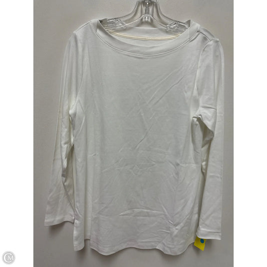 Top Long Sleeve By Isaac Mizrahi Live Qvc In White, Size: S