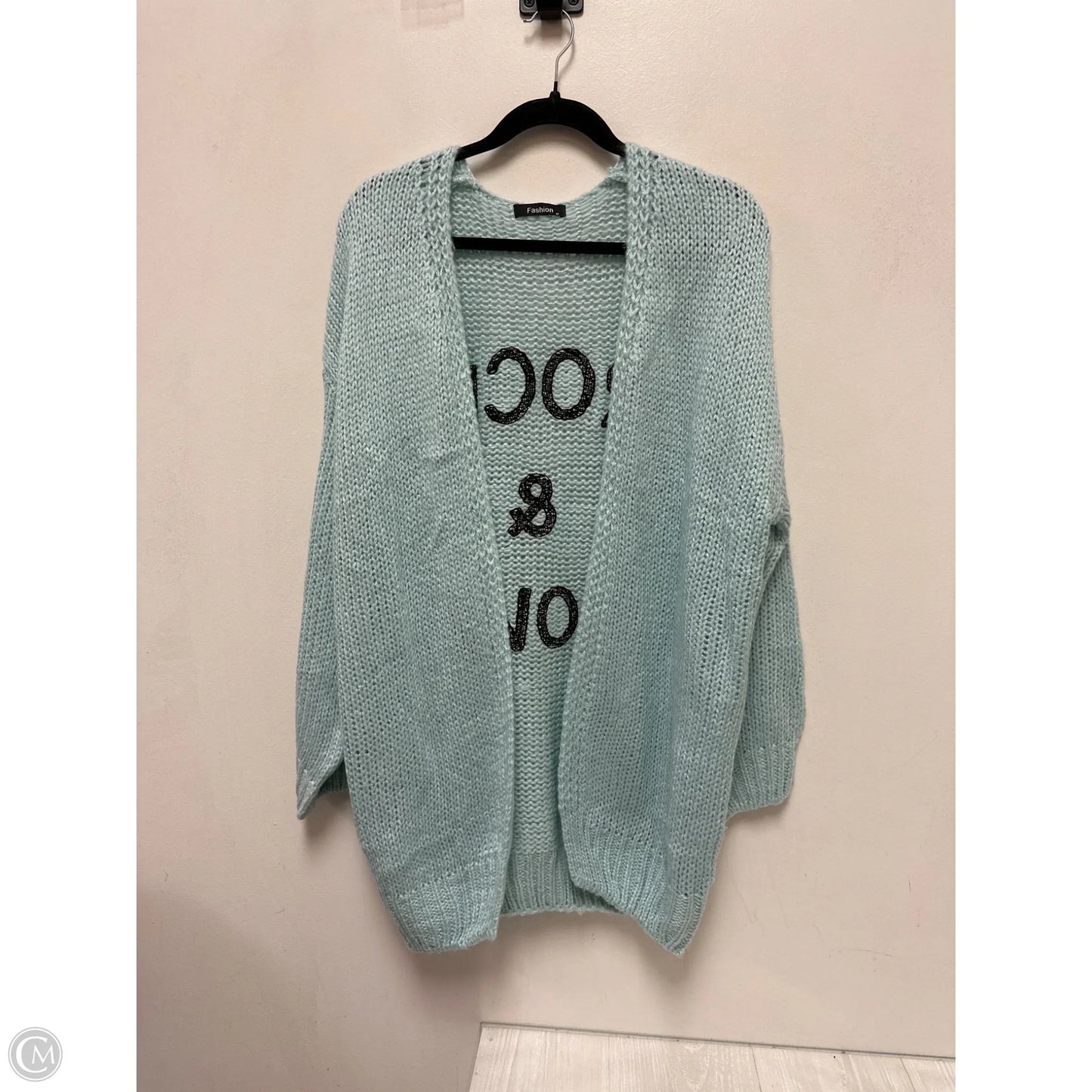 Sweater Cardigan By Clothes Mentor In Blue, Size: M