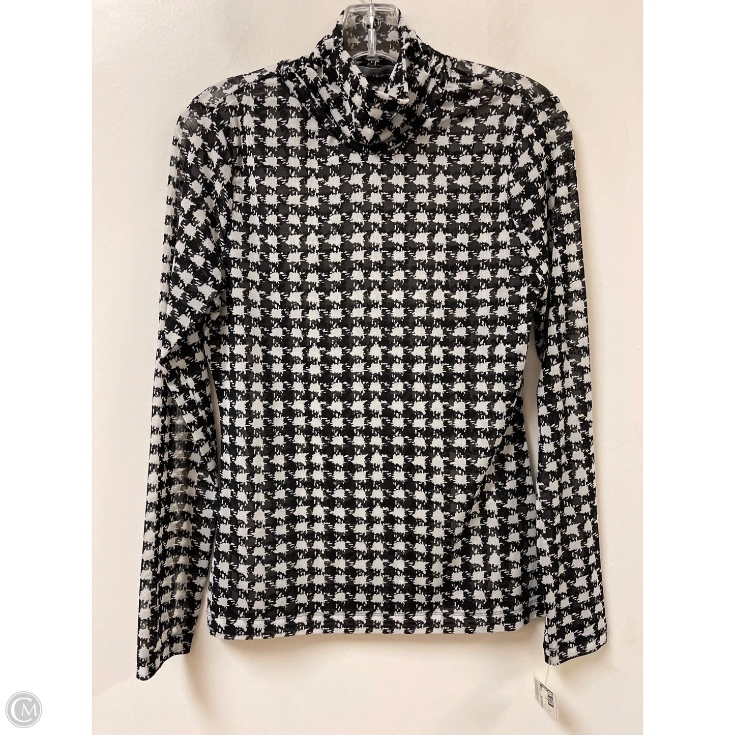 Top Long Sleeve By White House Black Market In Black & White, Size: S