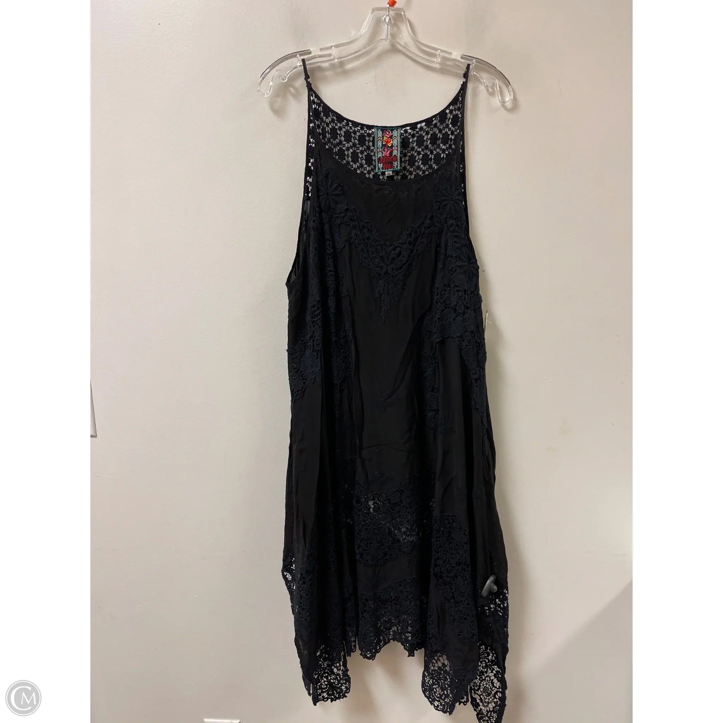 Dress Casual Midi By Johnny Was In Black, Size: Xl
