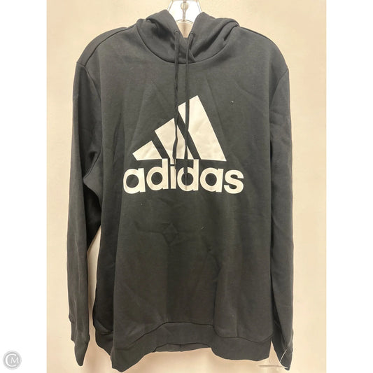 Athletic Sweatshirt Hoodie By Adidas In Black, Size: 2x