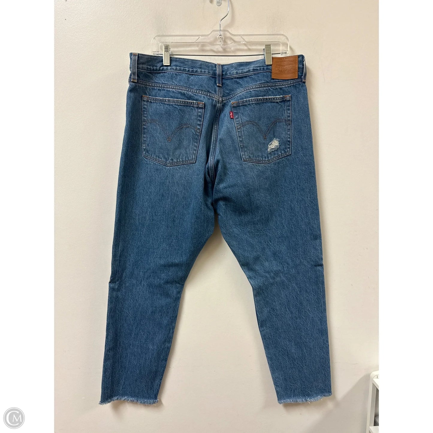 Jeans Skinny By Levis In Blue Denim, Size: 16