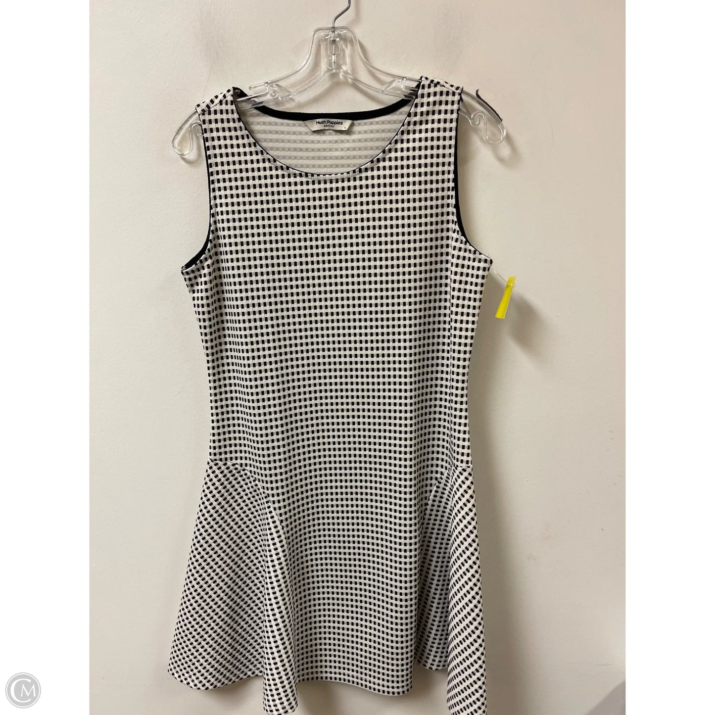 Dress Casual Midi By Hush Puppies In Black & White, Size: L