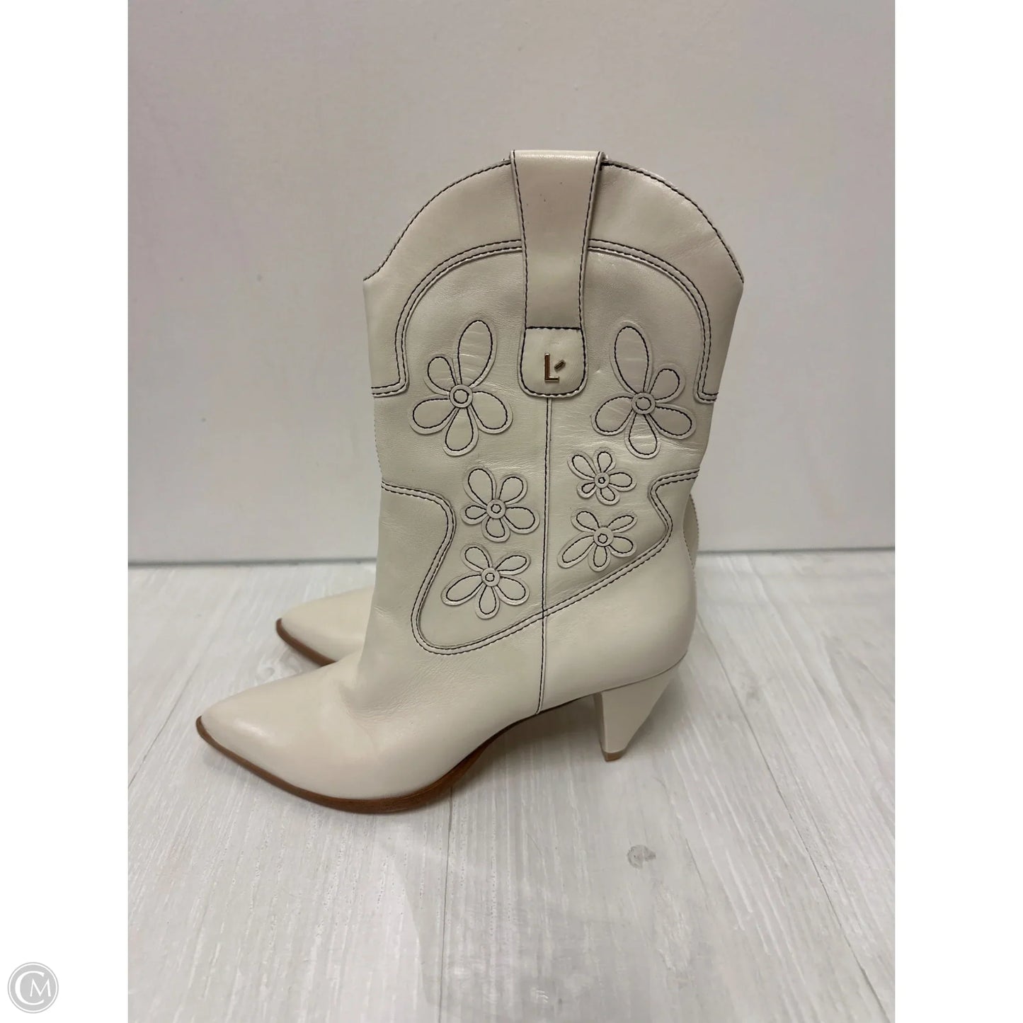 Boots Western By Cma In Cream, Size: 9