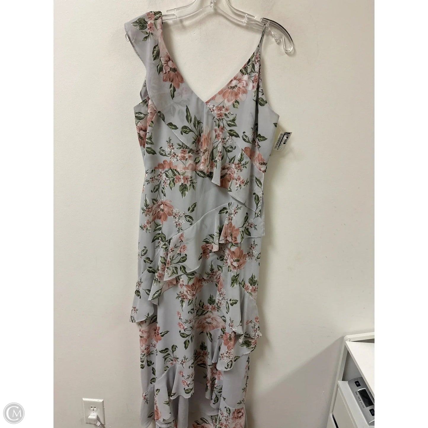 Dress Casual Maxi By Wayf In Floral Print, Size: L