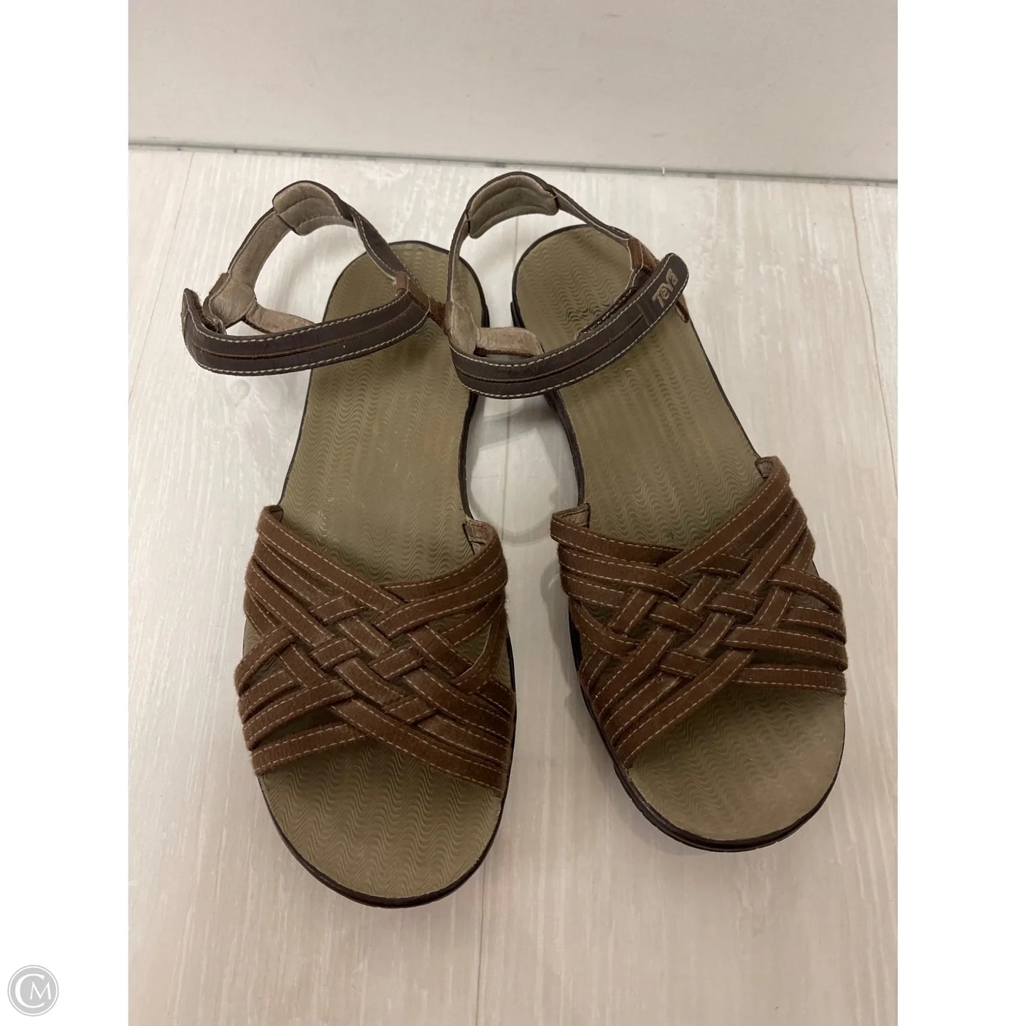 Sandals Flats By Teva In Brown, Size: 10
