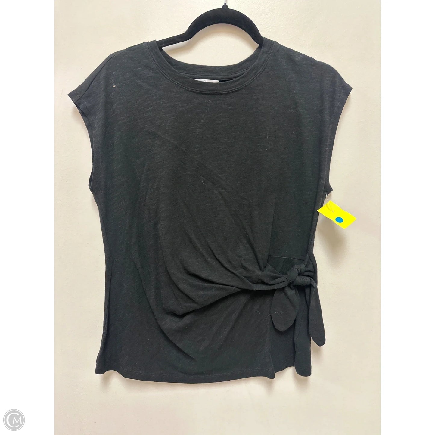 Top Short Sleeve By Time And Tru In Black, Size: M