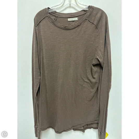 Top Long Sleeve By We The Free In Brown, Size: M