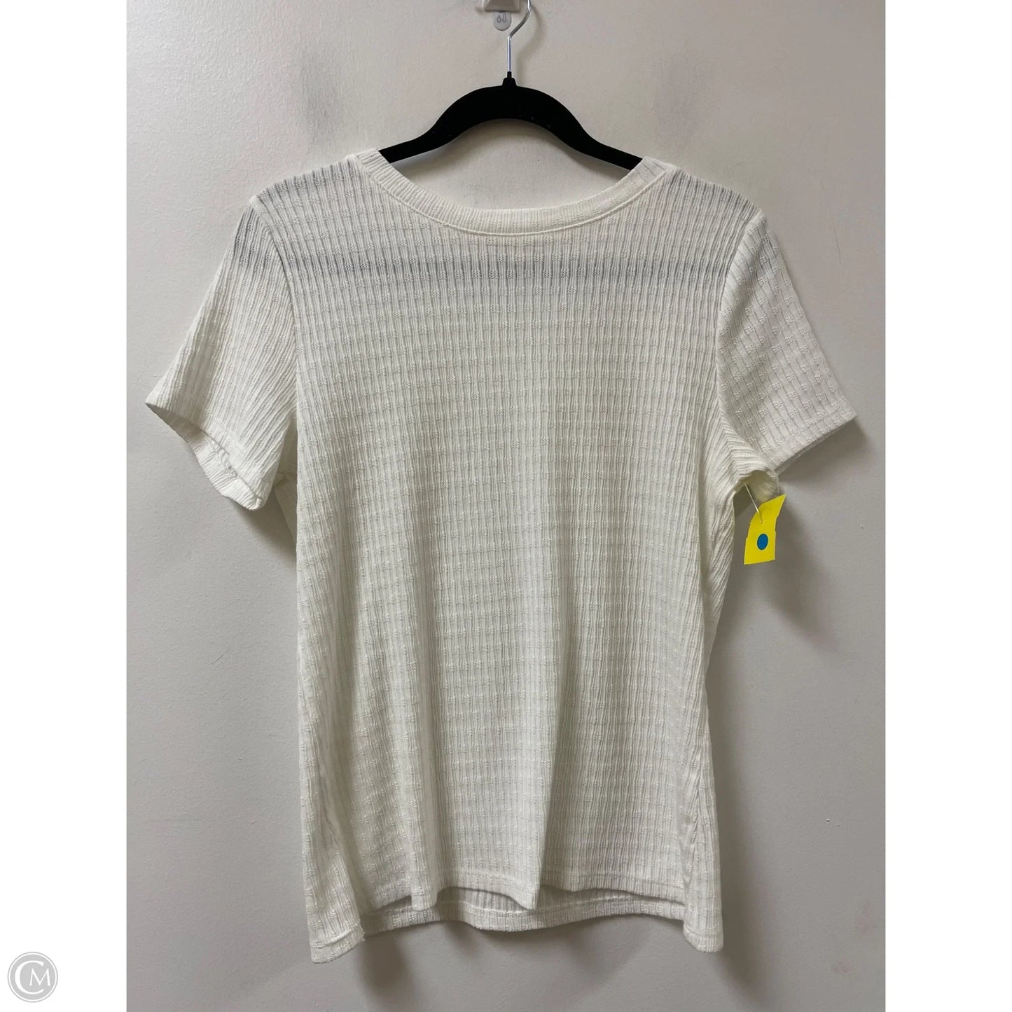 Top Short Sleeve By Pilcro In Cream, Size: L