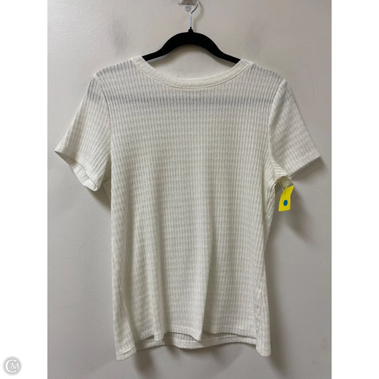 Top Short Sleeve By Pilcro In Cream, Size: L