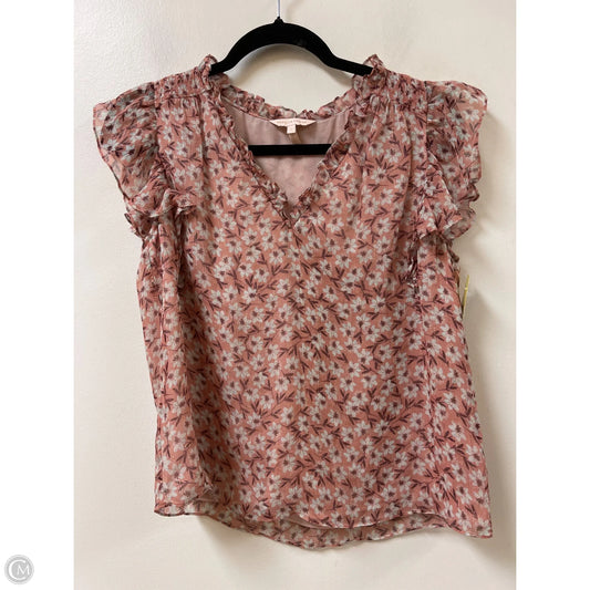Top Short Sleeve By Rebecca Taylor In Pink, Size: Xs