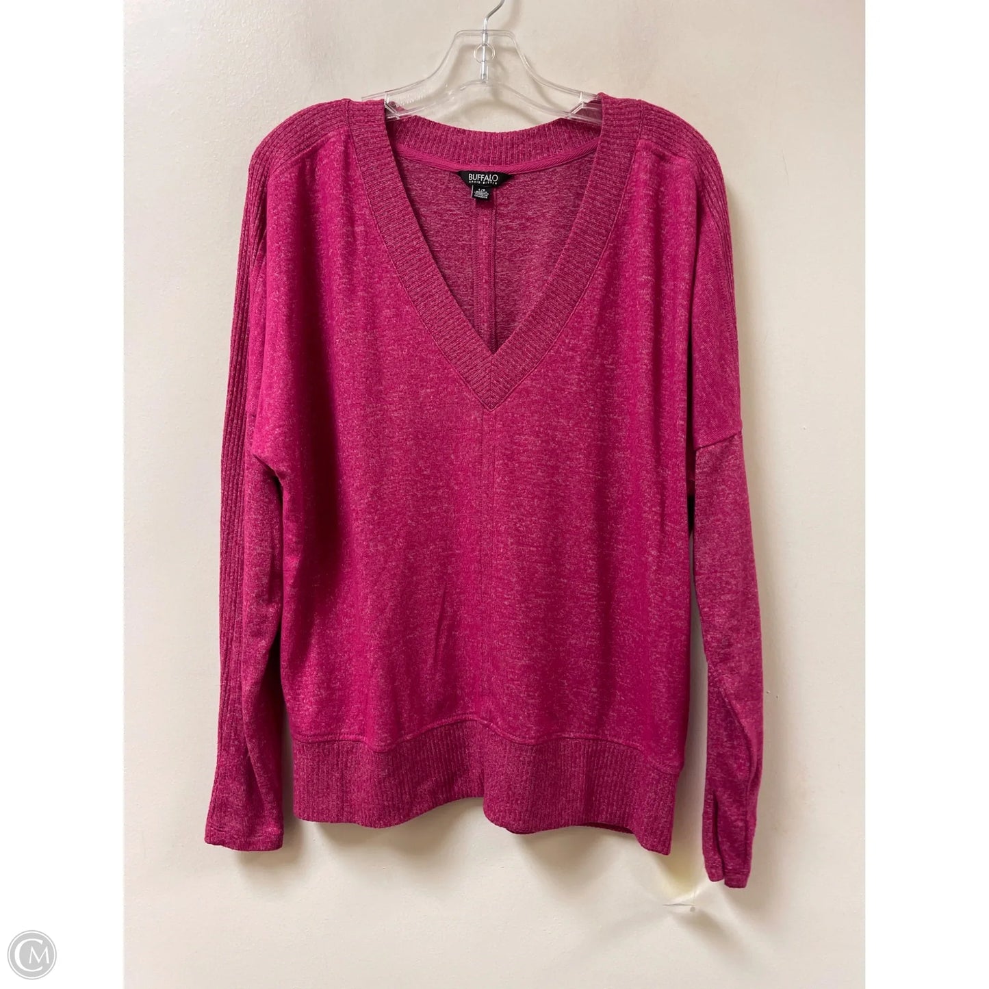 Top Long Sleeve By Buffalo David Bitton In Pink, Size: L