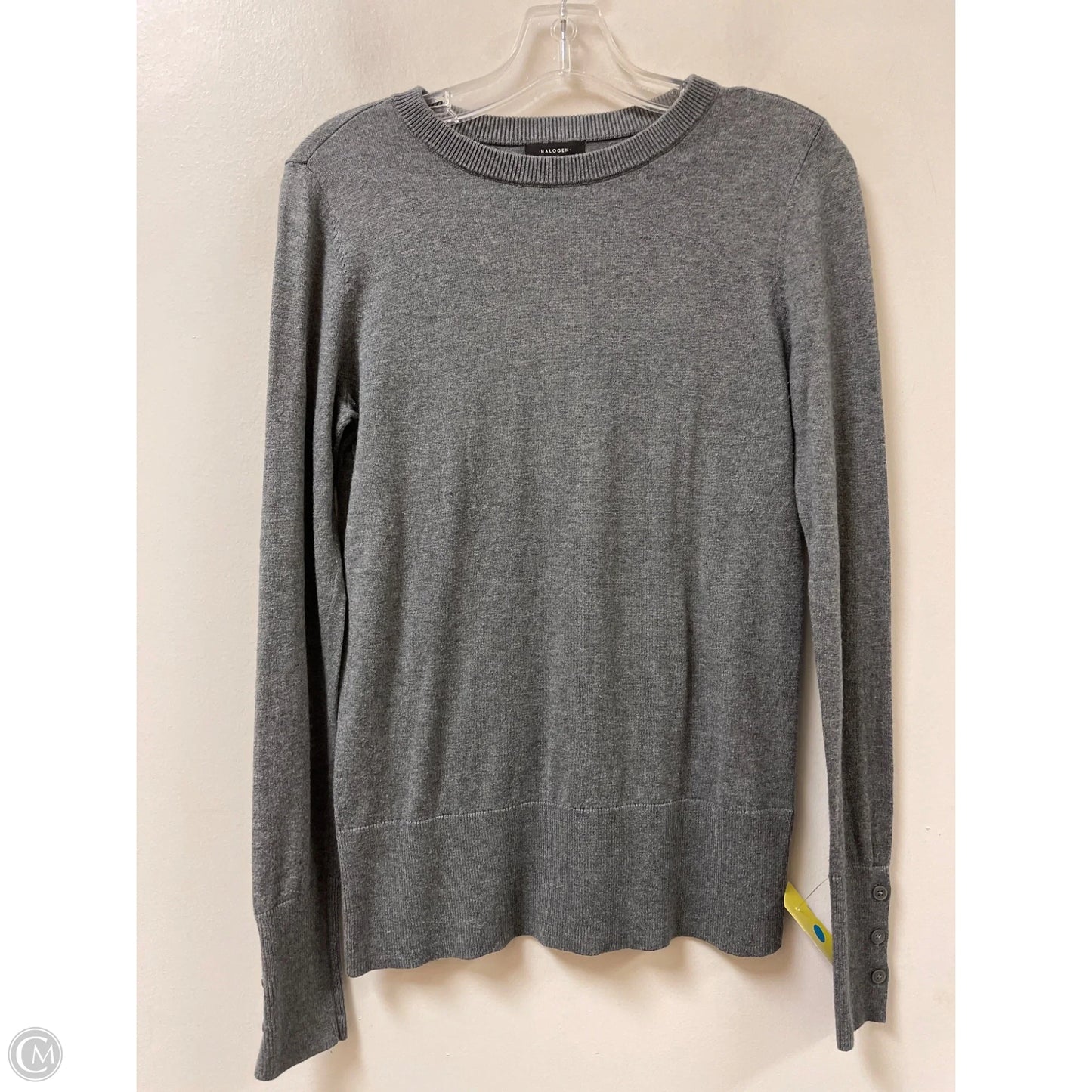 Top Long Sleeve By Halogen In Grey, Size: S