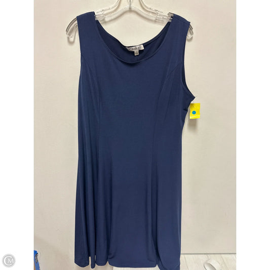 Dress Casual Midi By Clothes Mentor In Blue, Size: Xl