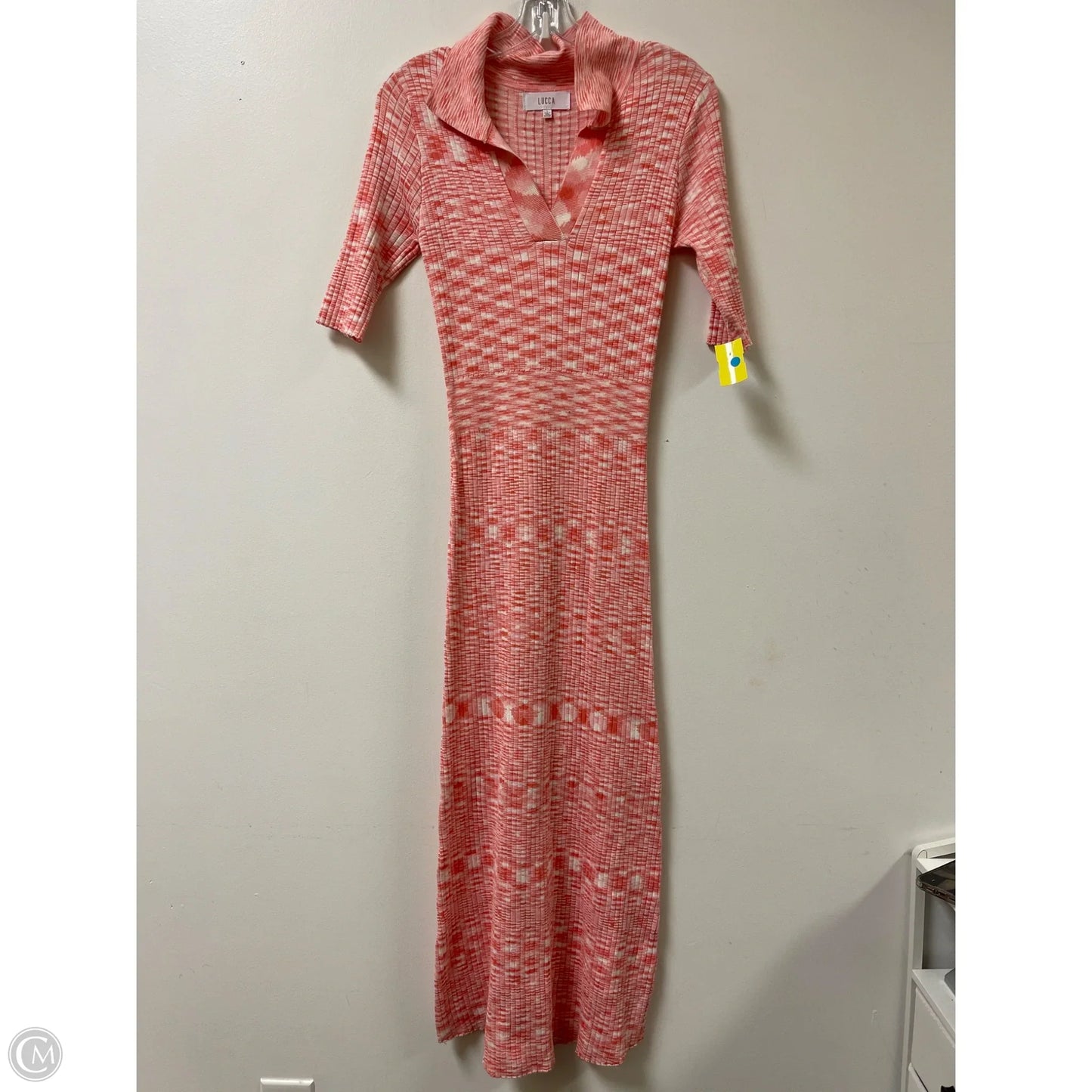 Dress Casual Maxi By Cmb In Pink, Size: L