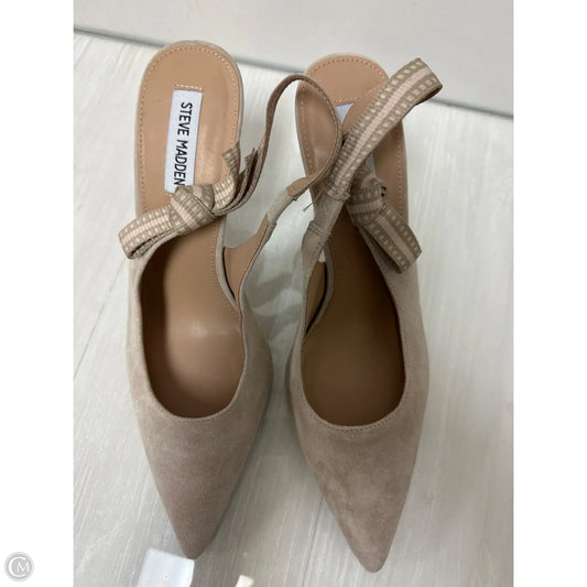 Shoes Heels Stiletto By Steve Madden In Tan, Size: 10