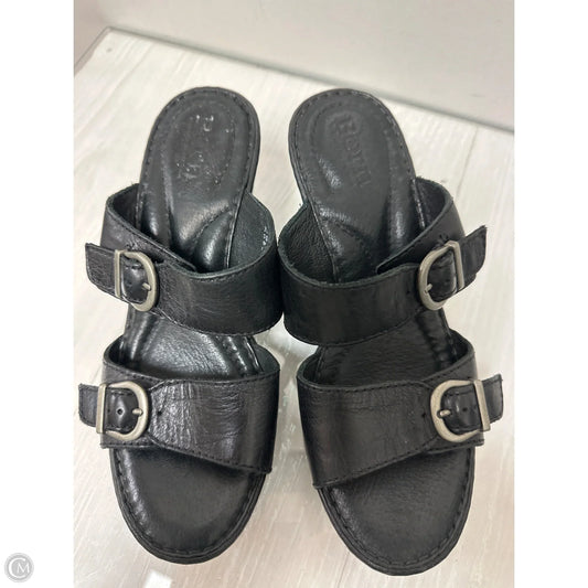 Sandals Heels Block By Born In Black, Size: 7