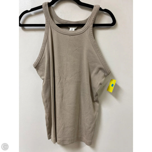 Tank Top By H&m In Tan, Size: Xl
