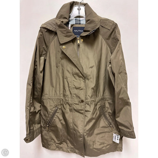Jacket Windbreaker By Nautica In Green, Size: M