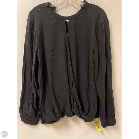 Top Long Sleeve By Eileen Fisher In Black, Size: L