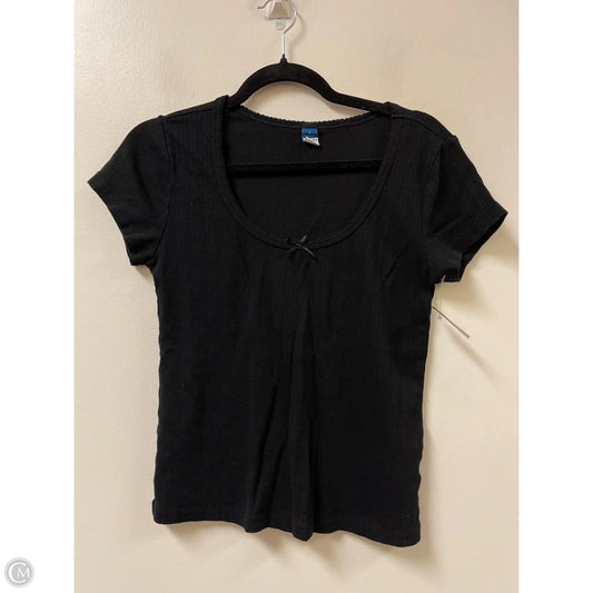Top Short Sleeve By Old Navy In Black, Size: L