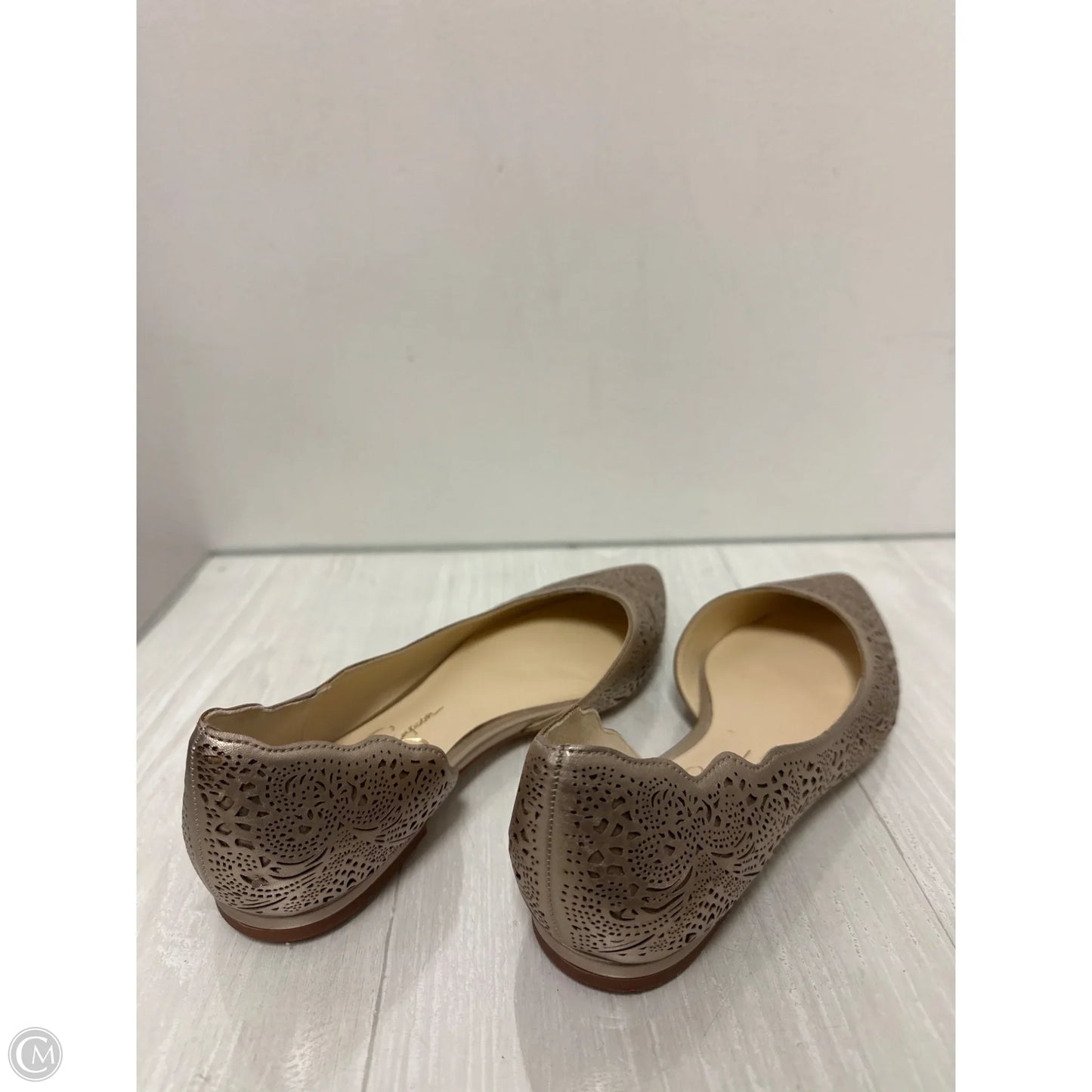 Shoes Flats By Jessica Simpson In Gold, Size: 7