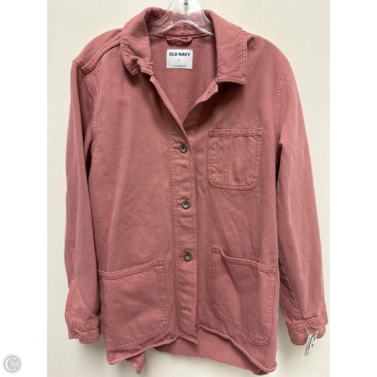 Jacket Denim By Old Navy In Pink, Size: M