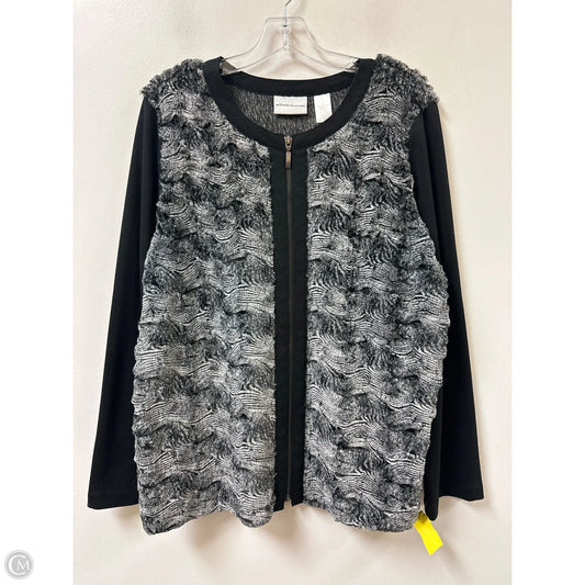 Jacket Other By Alfred Dunner In Grey, Size: 1x