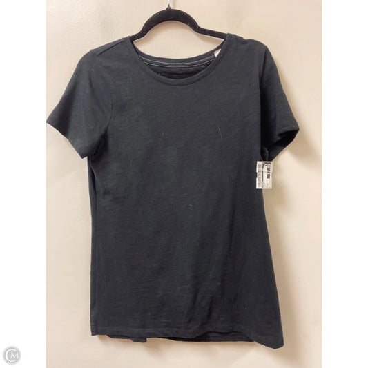 Top Short Sleeve By Sonoma In Black, Size: M