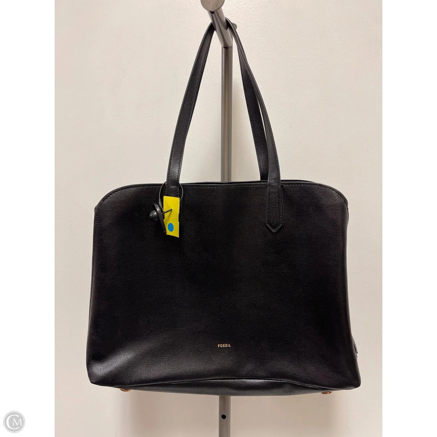 Handbag Leather By Fossil, Size: Large