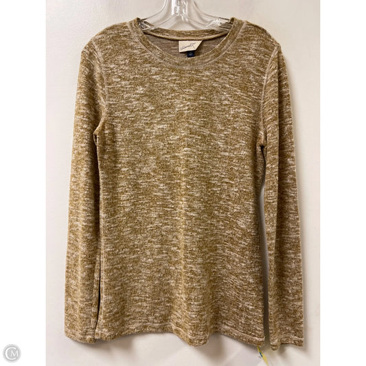 Top Long Sleeve By Universal Thread In Yellow, Size: M
