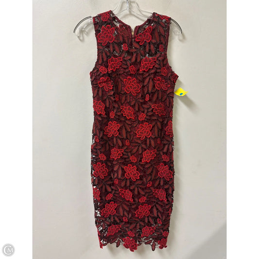 Dress Party Midi By Calvin Klein In Red, Size: M