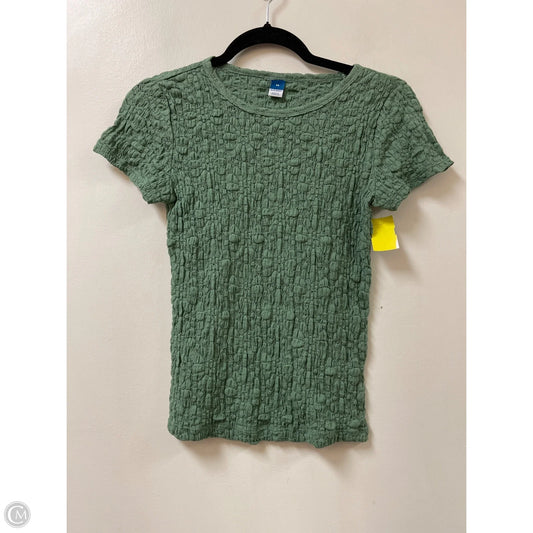 Top Short Sleeve By Old Navy In Green, Size: Xs