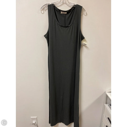 Dress Casual Maxi By Zenana Outfitters In Grey, Size: 1x