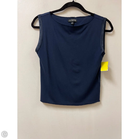 Top Sleeveless By J. Crew In Navy, Size: M