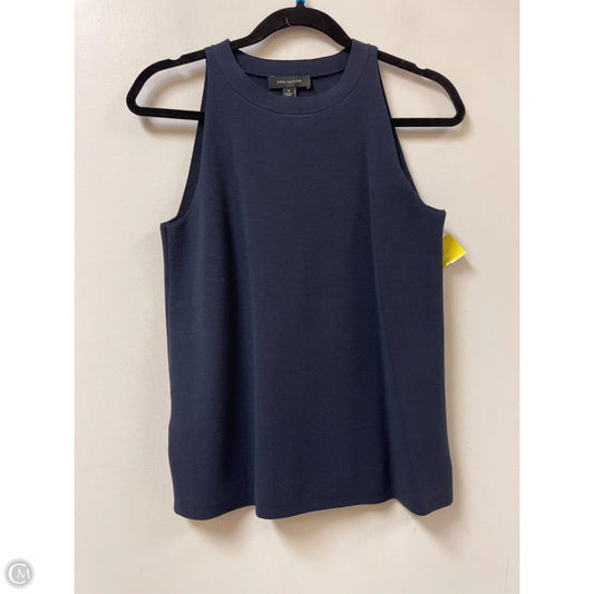 Top Sleeveless By Ann Taylor In Navy, Size: Xs