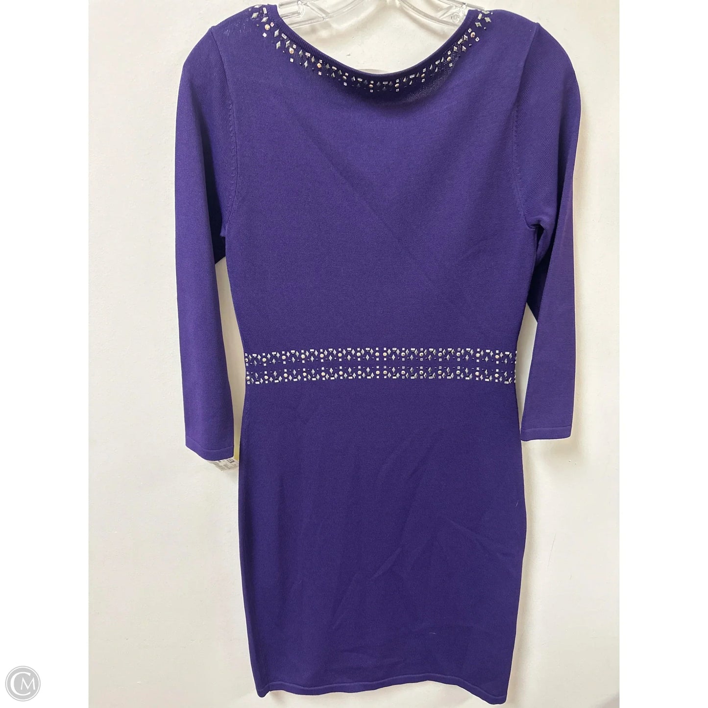 Dress Casual Midi By Calvin Klein In Purple, Size: Mp