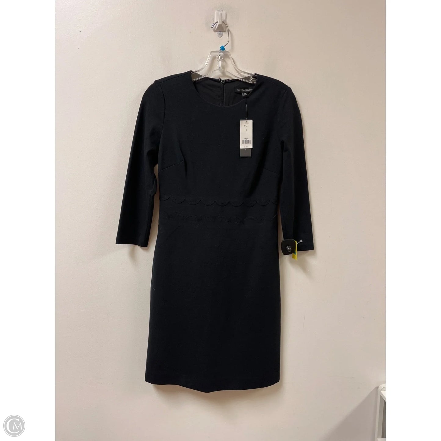 Dress Casual Midi By Banana Republic In Black, Size: Xsp