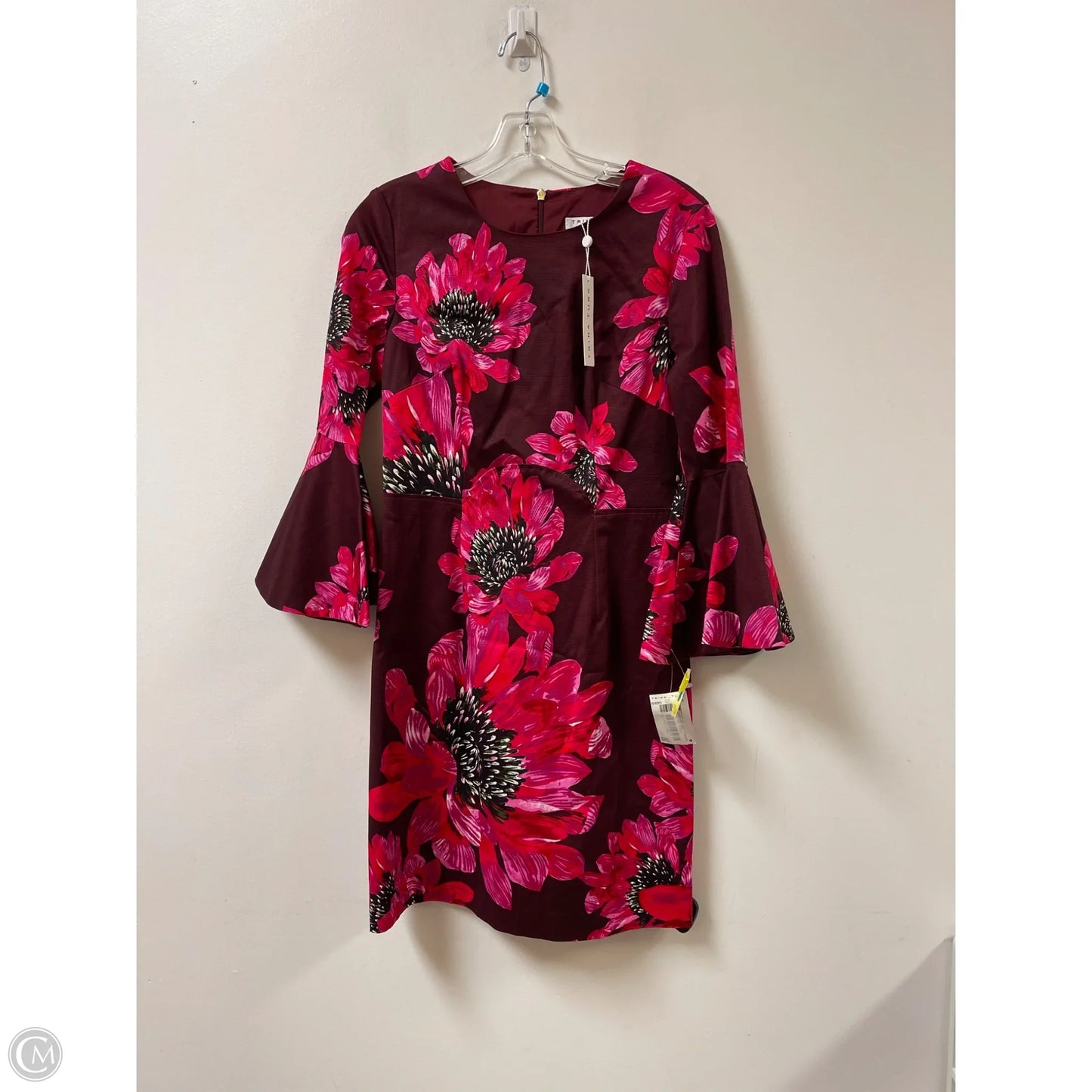 Dress Casual Midi By Trina Turk In Pink & Purple, Size: S