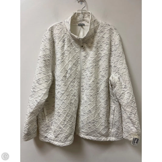 Jacket Fleece By Talbots In Cream, Size: 3x
