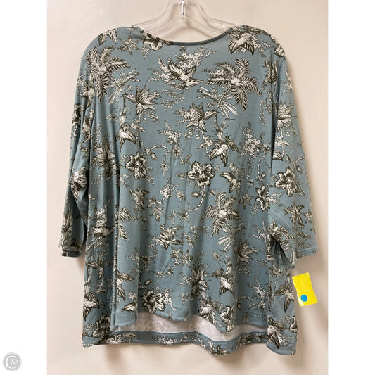 Top Long Sleeve By J. Jill In Blue, Size: 2x