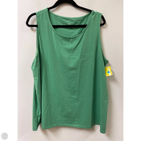 Tank Top By J. Jill In Green, Size: Xl