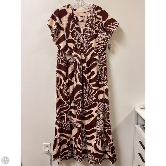 Dress Casual Maxi By Maeve In Brown, Size: L