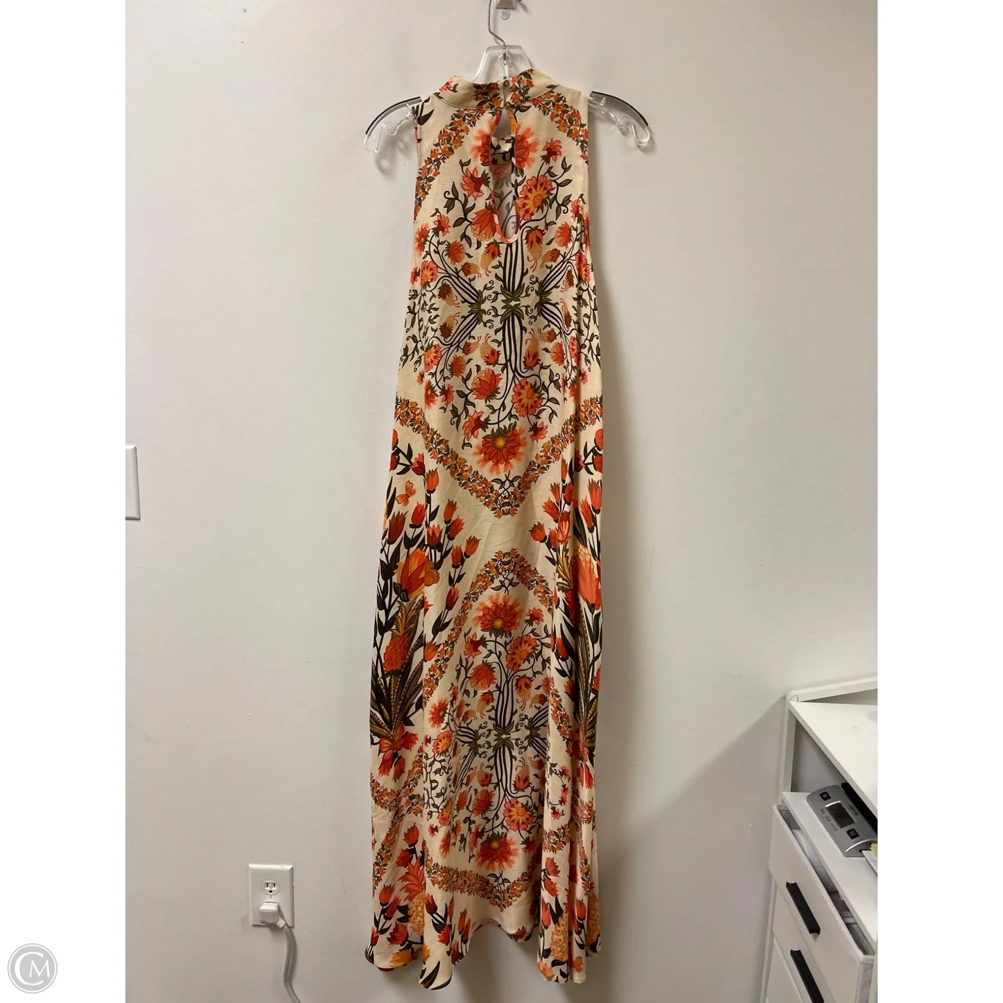 Dress Casual Maxi By Farm Rio In Floral Print, Size: L