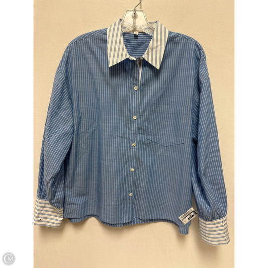 Blouse Long Sleeve By Joie In Blue, Size: M
