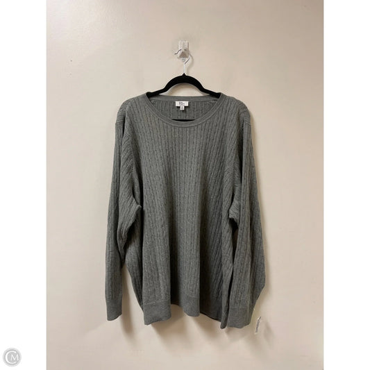 Sweater By Kim Rogers In Grey, Size: 4x